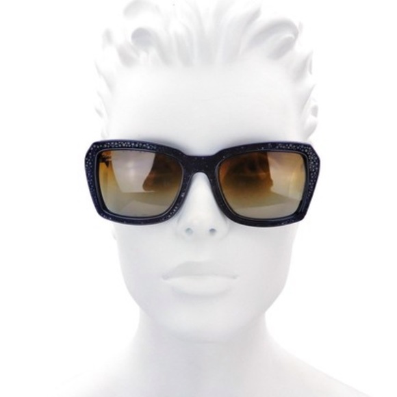 CHANEL Black Ch6047Q Galuchat Stingray Oversized 54mm Polarized Sunglasses - Picture 3 of 12